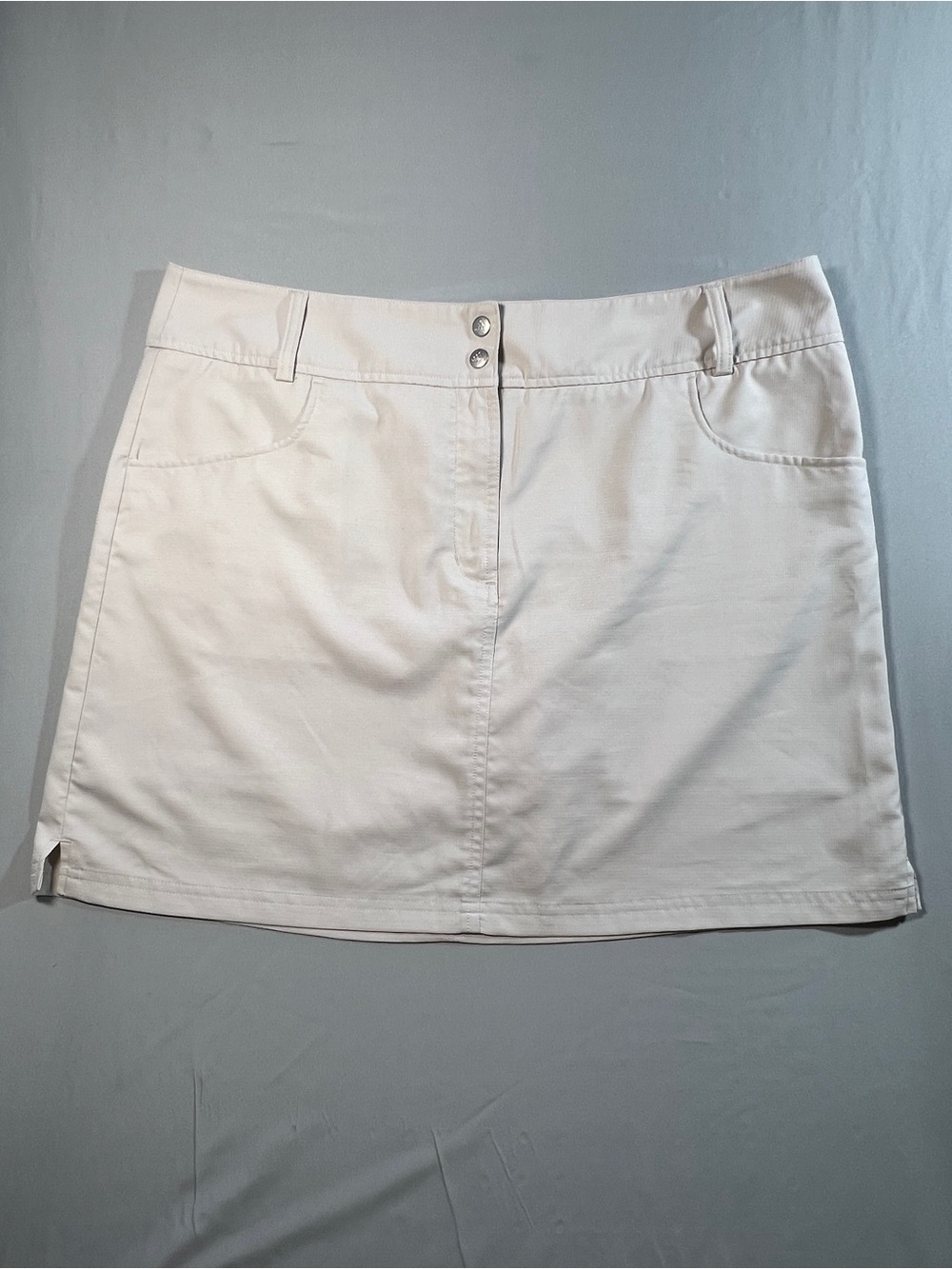 adidas Beige A-Line Skort -Size 16, Preppy, Tennis Prep, Golf, Sports
